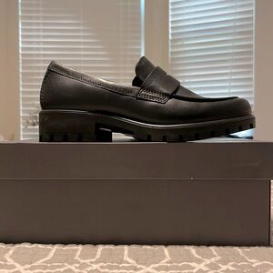Ecco lugged loafer worn for less than 3 hours.